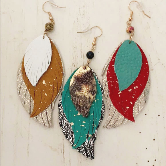 Layered Fringe Bohemian Earrings - Picture 4 of 4